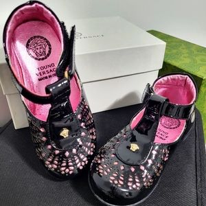 VERSACE Kids Dress Shoe Black 25 Eur